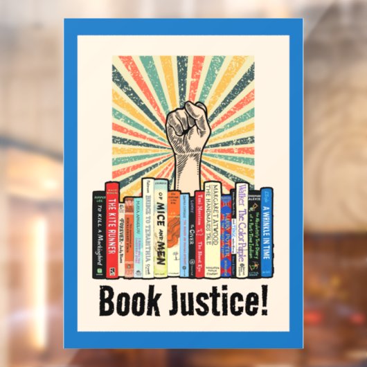 Boek Gerechtigheid! Raamsticker (Vel 2)