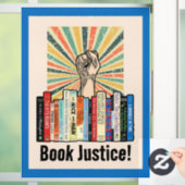 Boek Gerechtigheid! Raamsticker (Huis)