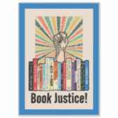 Boek Gerechtigheid! Sticker (Voorkant)