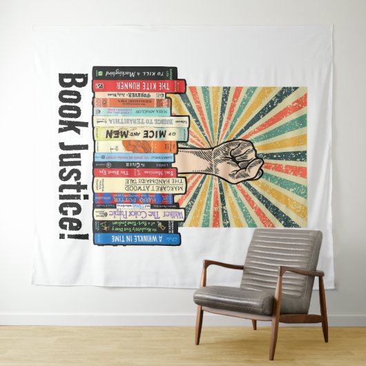 Boek Gerechtigheid! Wandkleed (In Situ (horizontaal))