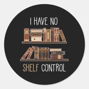 Boek Gezegde Ik heb geen plankencontrole Ronde Sticker