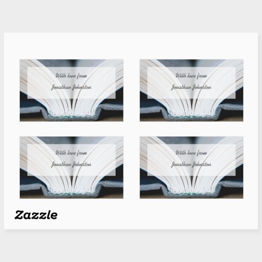 Boek Gift Sticker (Vel)