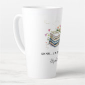 Boek Gift Wildflowers Funny Bookish Naam Latte Mok (Linkerhoek)
