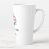 Boek Gift Wildflowers Funny Bookish Naam Latte Mok (Rechts)