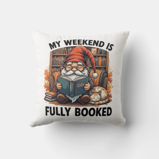 Boek gnome ontwerp kussen (Achterkant)