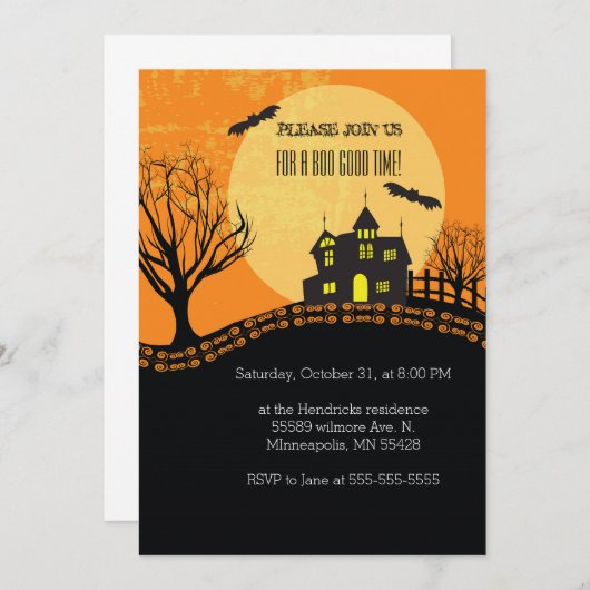 Boek Goede Tijd Uitnodigen Kaart (Voorkant / Achterkant)