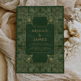 boek Groen Goud Bruiloft Kaart