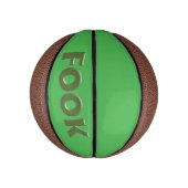 Boek groen op groene mini basketbal (Verticaal)