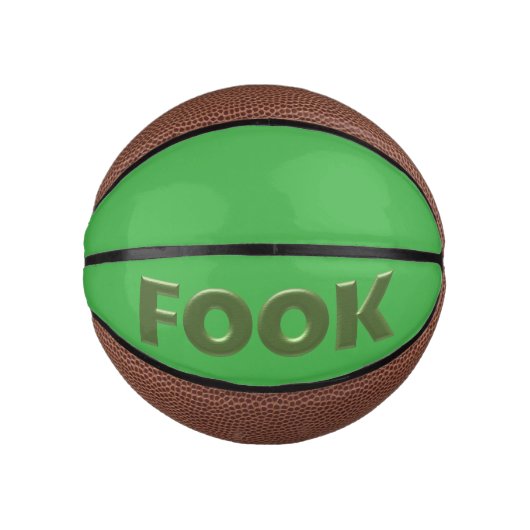 Boek groen op groene mini basketbal (Voorkant)