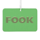 Boek groene auto luchtverfrisser (Achterkant)