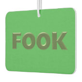 Boek groene auto luchtverfrisser (Links)