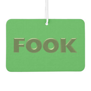 Boek groene auto luchtverfrisser