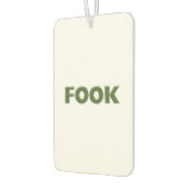 Boek groene witte auto luchtverfrisser (Links)