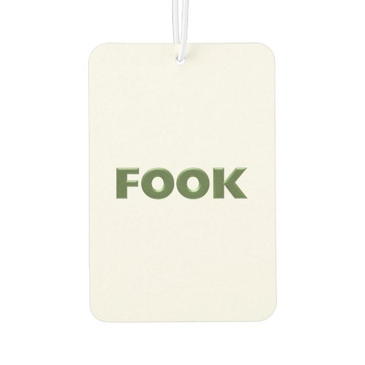 Boek groene witte auto luchtverfrisser (Achterkant)