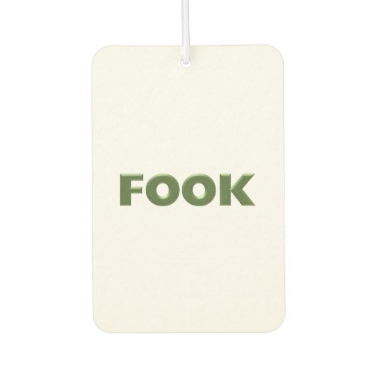 Boek groene witte auto luchtverfrisser (Voorkant)