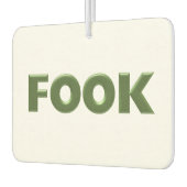 Boek groene witte auto luchtverfrisser (Links)