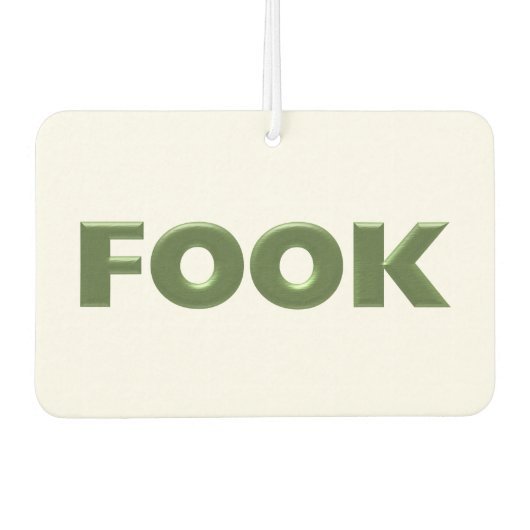 Boek groene witte auto luchtverfrisser (Voorkant)