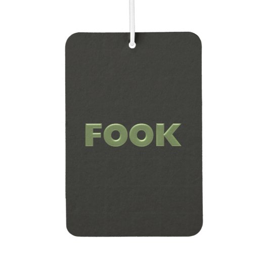 Boek groene zwarte auto luchtverfrisser (Voorkant)