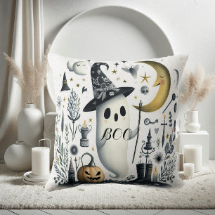 Boek Halloween Ghost Stars Night Half Moon Jack Fu Kussen