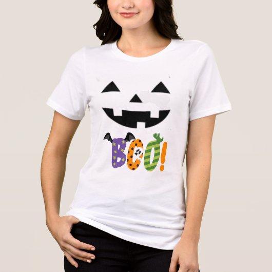 Boek Halloween Mooi Tri-Blend Shirt (Voorkant)