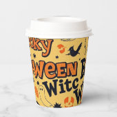 Boek Halloween Papier Papieren Bekers (Achterkant)