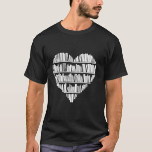 Boek Hart Bibliotheek Lezen Bibliotheek Lezers Ond T-shirt