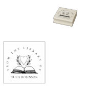  Boek Hart uit de Library of Custom Rubberstempel (Gestempeld)