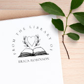  Boek Hart uit de Library of Custom Rubberstempel