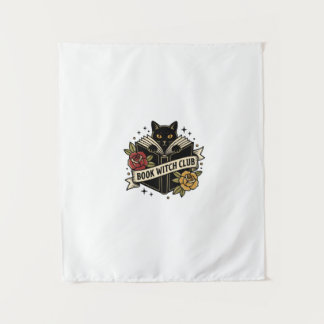 Boek Heksenclub Kat Logo Wandkleed