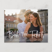 Boek het Band van de Bestemming van Tickets sparen Aankondigingskaart (Voorkant)