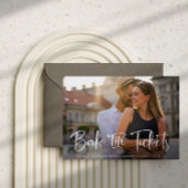 Boek het Band van de Bestemming van Tickets sparen Aankondigingskaart