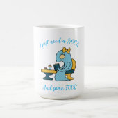 Boek het lezen van monster in een café koffiemok (Center)