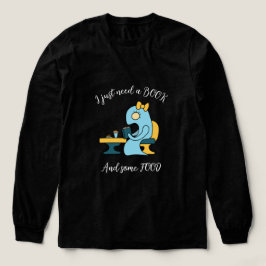 Boek het lezen van monster in een café Tri-Blend shirt