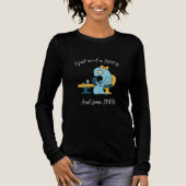 Boek het lezen van monster in een café Tri-Blend shirt (Voorkant)