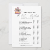 Boek Hij zei dat ze zei Vrijgezellenfeest spel kaa Aankondiging (Voorkant)