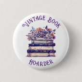 Boek Hoarder Ronde Button 5,7 Cm (Voorkant)