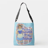 Boek Hoarding Gal Retro Kitschy Grappige Kunst Crossbody Tas (Achterkant)