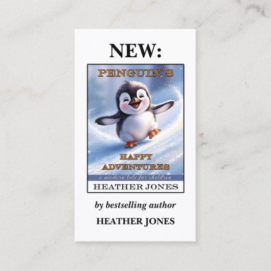 Boek Hoesje Foto Auteur van kinderen Visitekaartje (Voorkant)