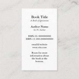 Boek Hoesje Visitekaartje