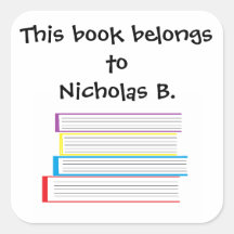 "Boek hoort bij..." Stickers