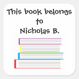 "Boek hoort bij..." Stickers