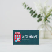 Boek Hotel Logo | Bed & Ontbijt Visitekaartje (Staand voorkant)