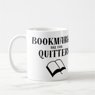 Boek Humor: Boek Marks zijn voor Quitters Koffiemok