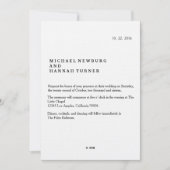 boek huwelijksuitnodiging kaart (Voorkant)