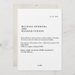  boek huwelijksuitnodiging kaart