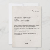  boek huwelijksuitnodiging kaart (Voorkant)