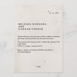  boek huwelijksuitnodiging kaart