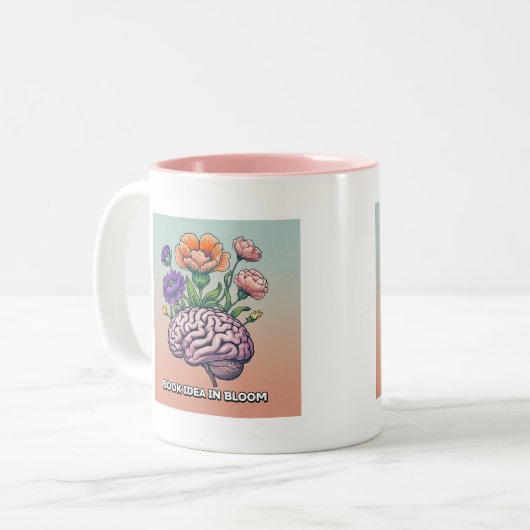 Boek Idee in Bloom Writer's Coffee Mok (Voorkant links)