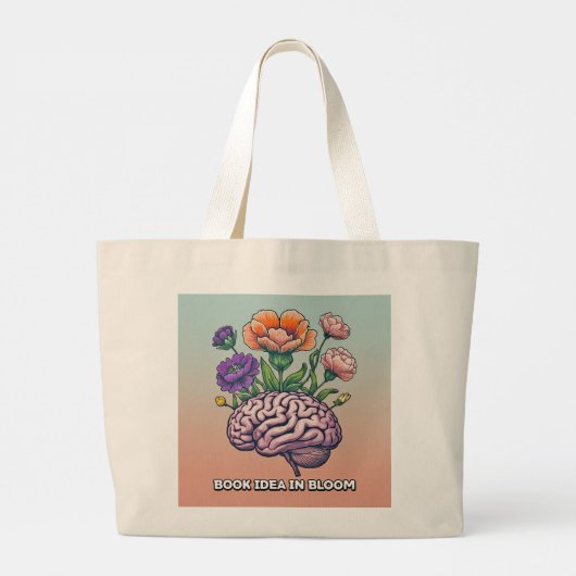 Boek Idee in Bloom Writer's Totebag Grote Tote Bag (Achterkant)