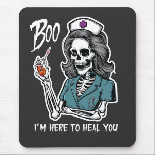 Boek Ik ben hier om je te genezen Rn Nurse Hallowe Muismat